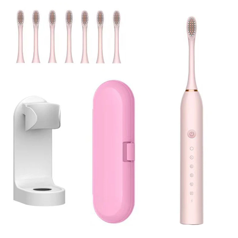 Xiaomi 6 Gear Powerful Sonic Electric Toothbrush USB Waterproof Smart Rechargeable Toothbrush Washable 8 brush heads Whitening